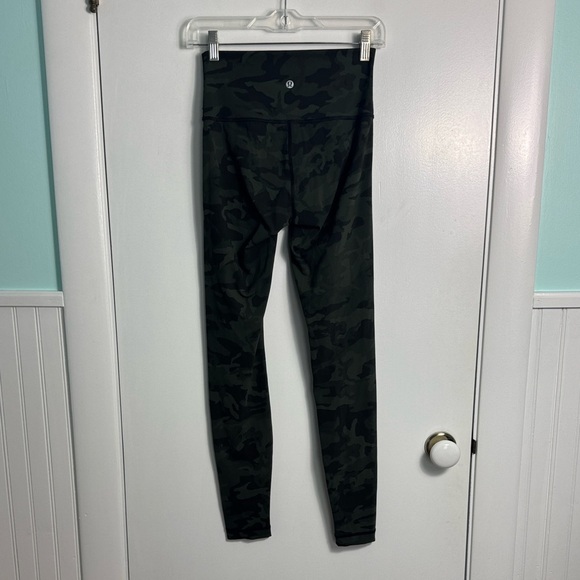 Lululemon Wunder Under High-Rise Tight 28" Incognito Camo Multi Gator Green 4 - Picture 5 of 11
